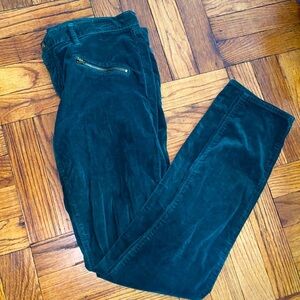 Juicy couture green corduroy skinny pants size: 28